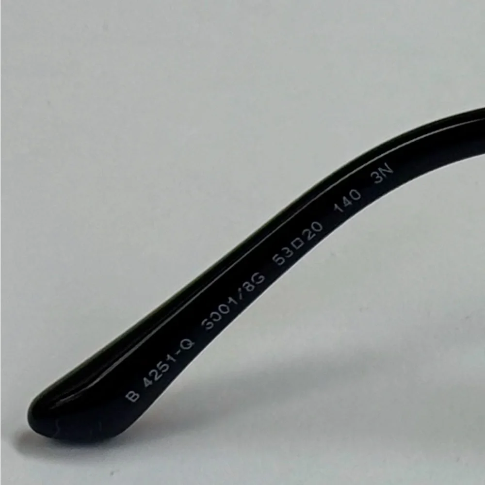 New Burberry BE4251-Q 3001-8G Black/Gold Sunglasses - Picture 13 of 15